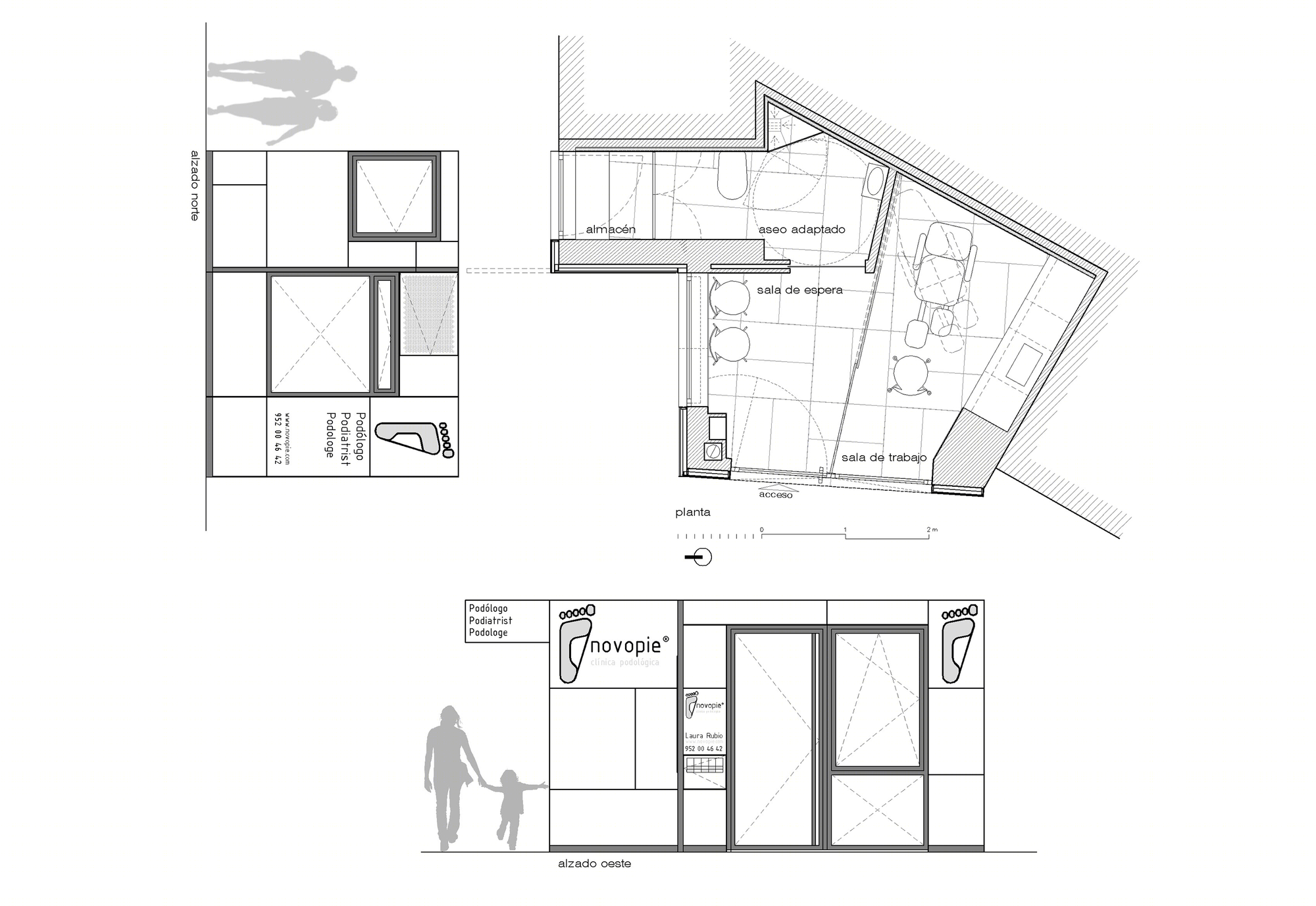 小空间大利用 | 西班牙 Novopie 足部诊所设计-36