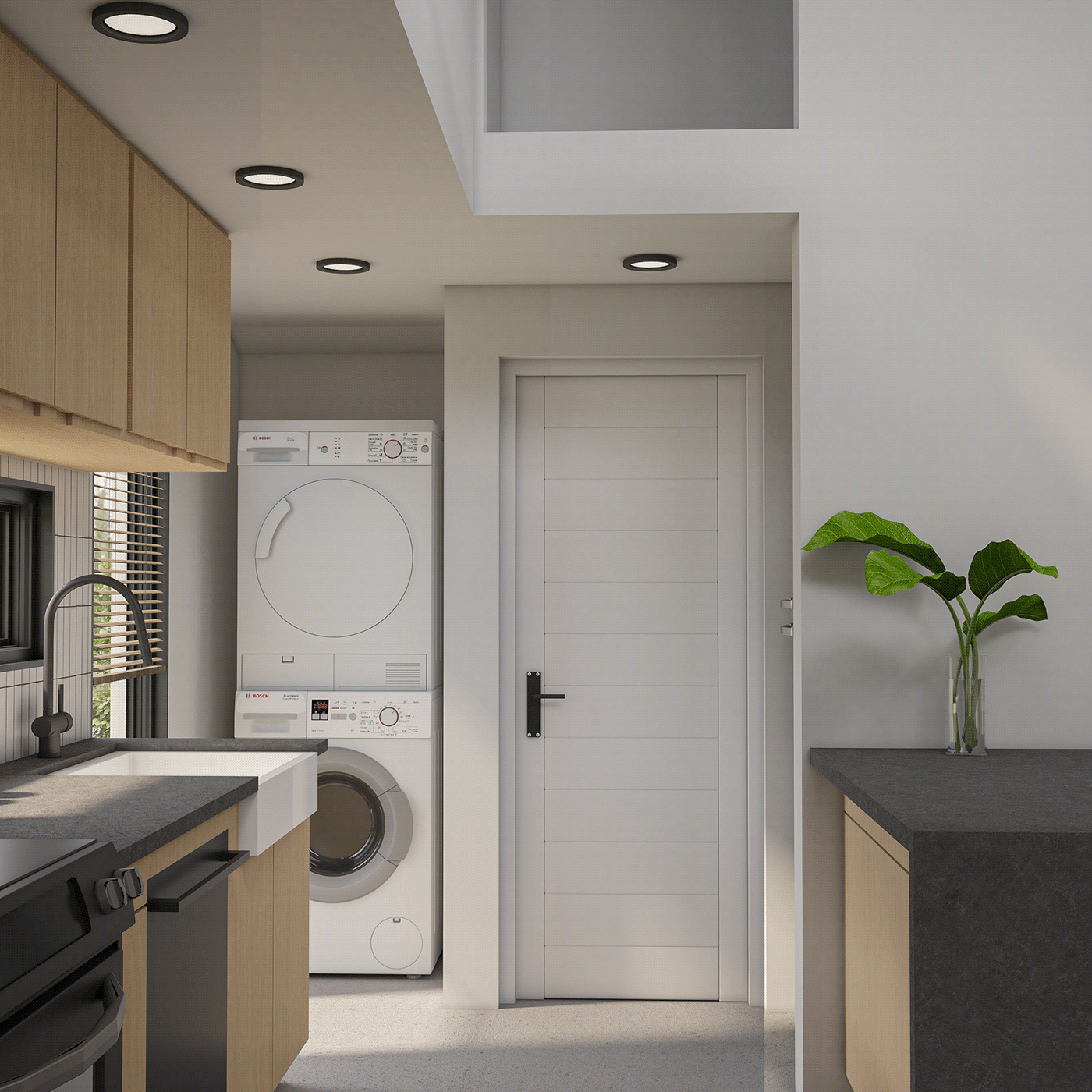 Anastasiya Gushchina丨平层丨Interior Japandi Small House Men-5