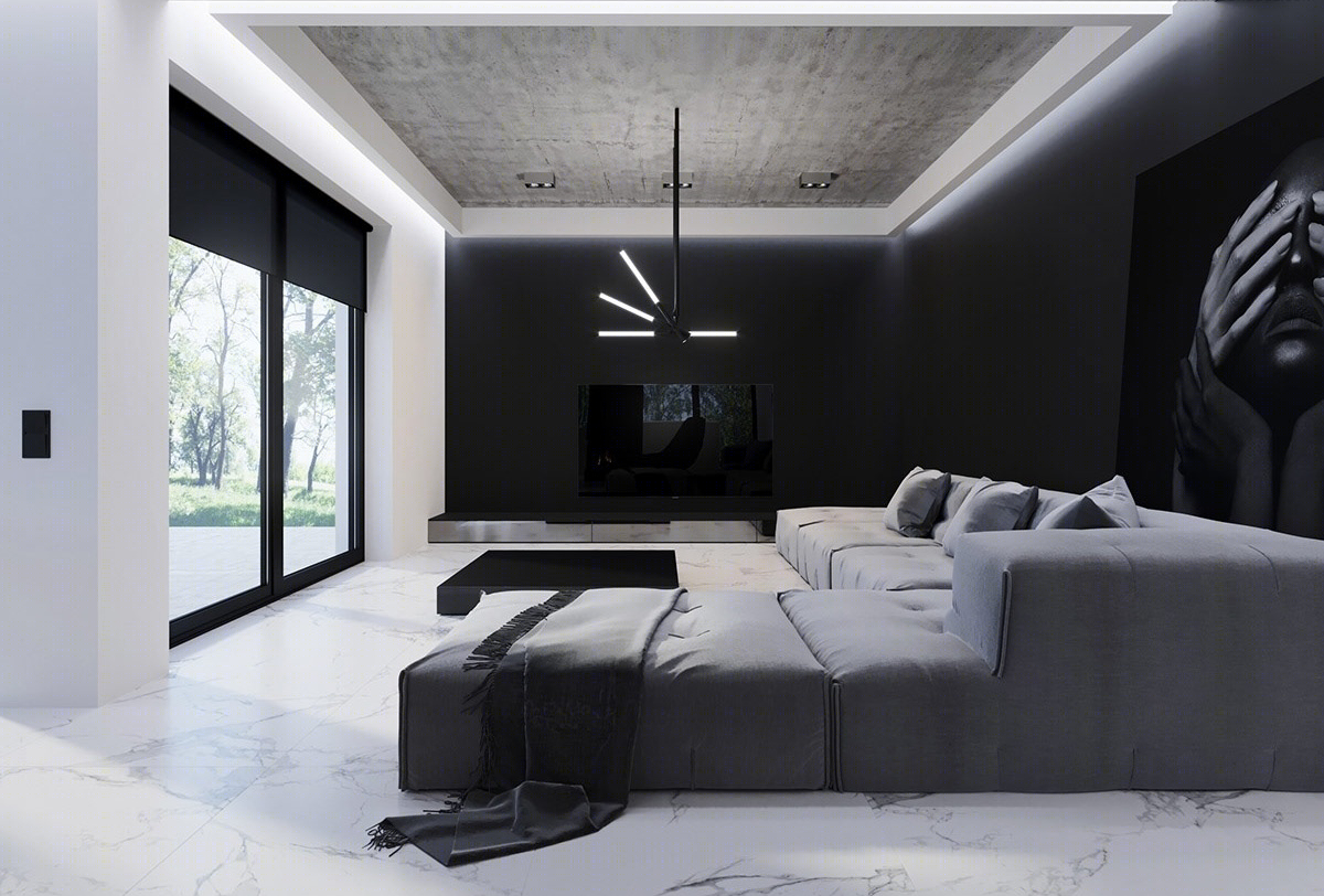 Studio Light Design--黑白灰现代简约住宅，简单不失精致！-0
