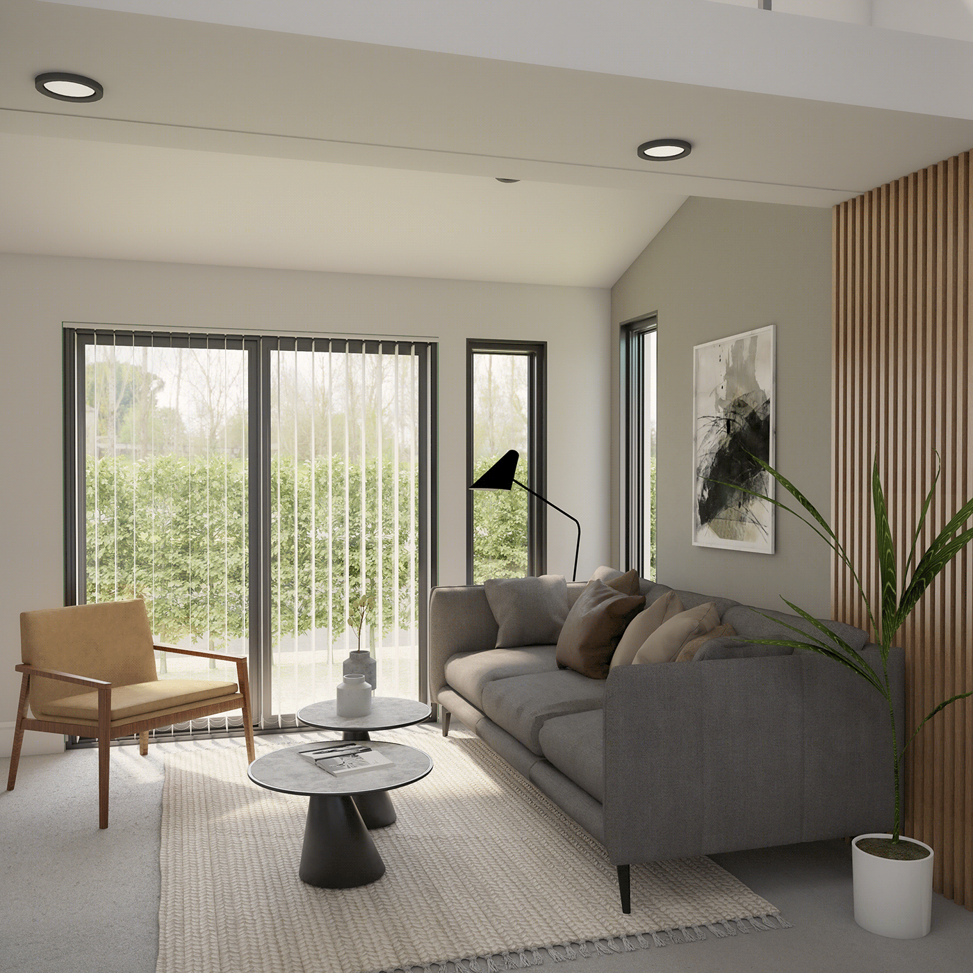 Anastasiya Gushchina丨平层丨Interior Japandi Small House Men-6