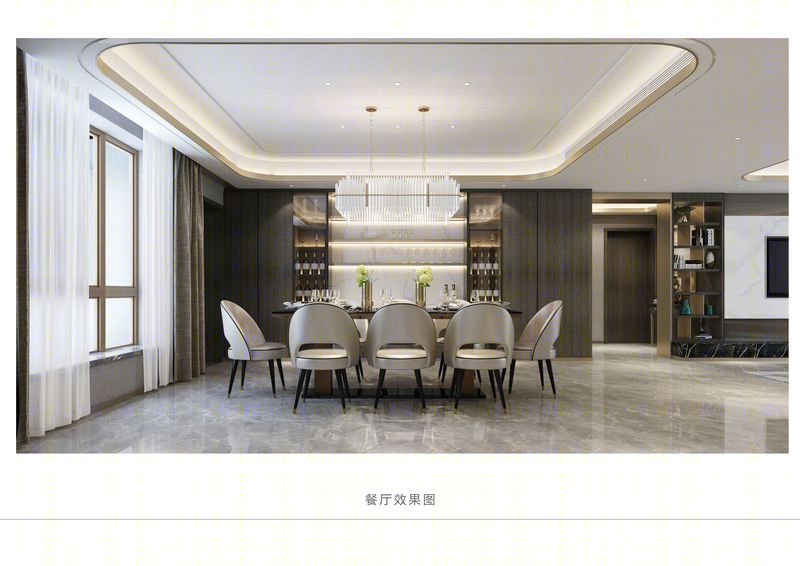 烟台天马相城豪景苑现代东方风格家居设计-1