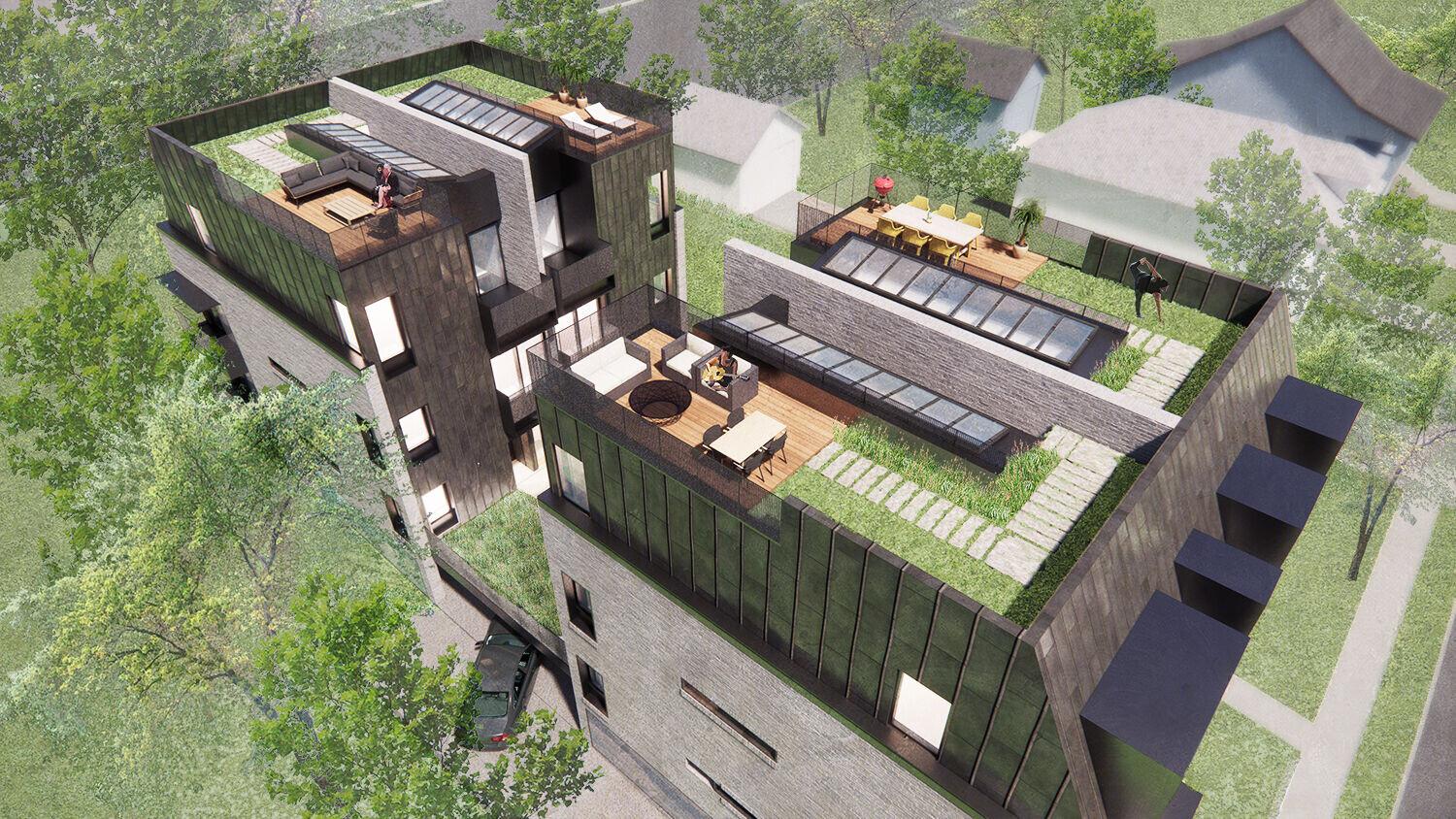 格瑞德建筑师事务所的“门户”别墅建筑丨马里丨GriD architects pc-4