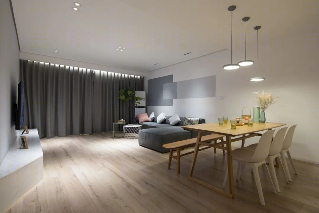 MUJI 风 135㎡二人居,黑白灰++ 温柔灯光,打造解压生活空间-41