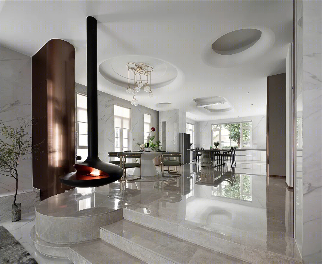 杭州世纪外滩 570㎡自然诗意别墅丨中国杭州丨尚层装饰（北京）有限公司-32