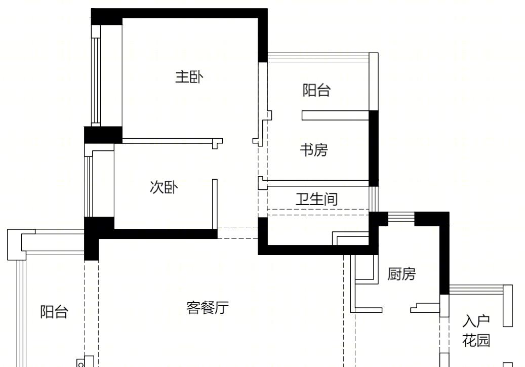 80㎡简约住宅优化设计-0