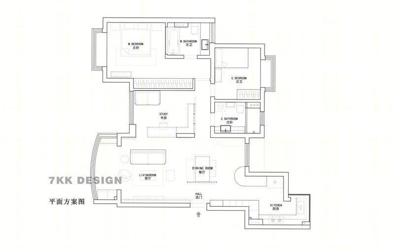 新梅共和城100m²工业风-8