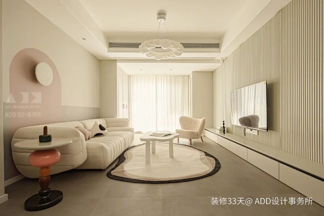 温柔奶油色 88 平简约三室丨中国重庆丨ADD 设计事务所（重庆）-5