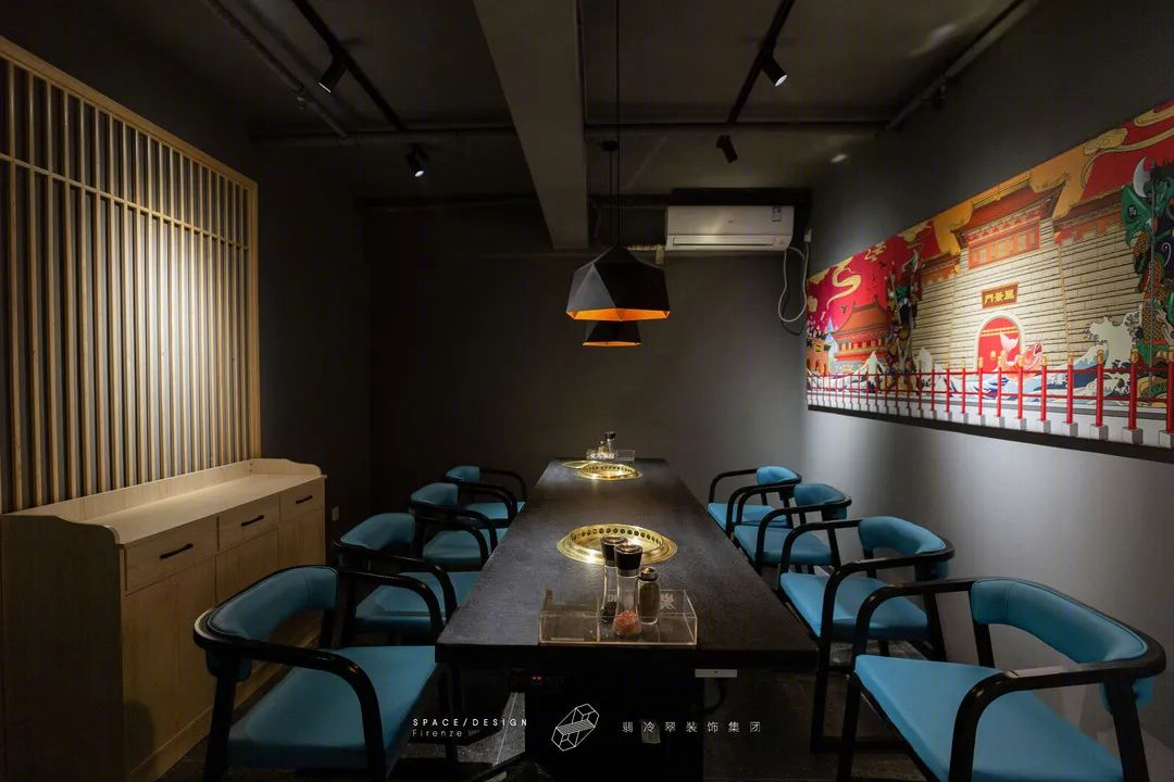 洛阳炭馬来报 | 国潮风烤肉店设计,传统与现代的碰撞-17