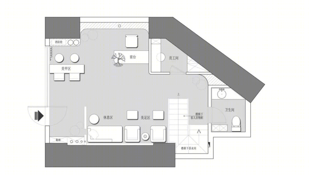 柔美空间,橘金色的优雅碰撞丨ONE FOCUS DESIGN-5