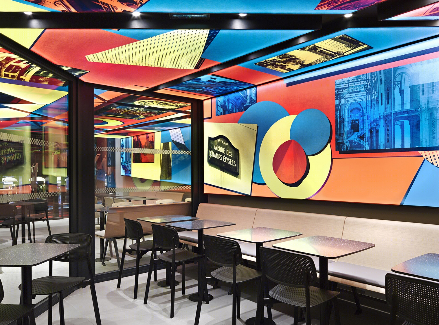 巴黎香榭丽舍麦当劳旗舰店,现代设计诠释餐饮空间-18