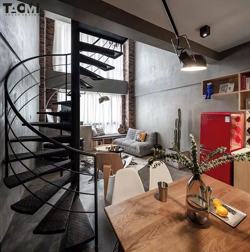 59㎡工业风Loft公寓-12