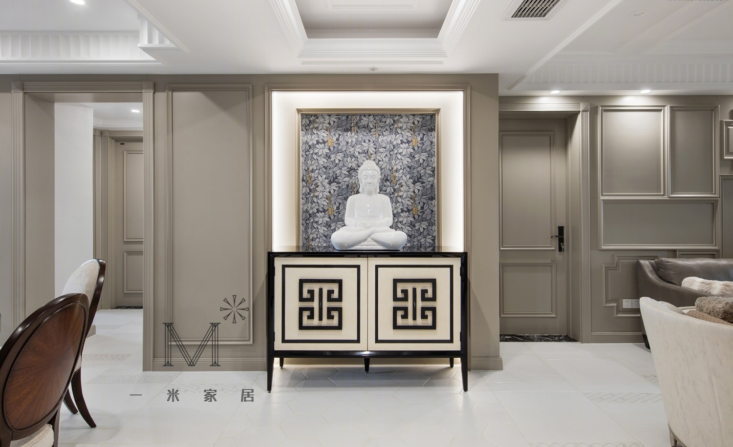 常州九龙仓擎天半岛 188㎡轻奢美式设计-10