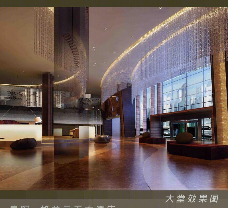贵阳格蘭雲天国际大酒店 | 黄果树瀑布灵感设计-8