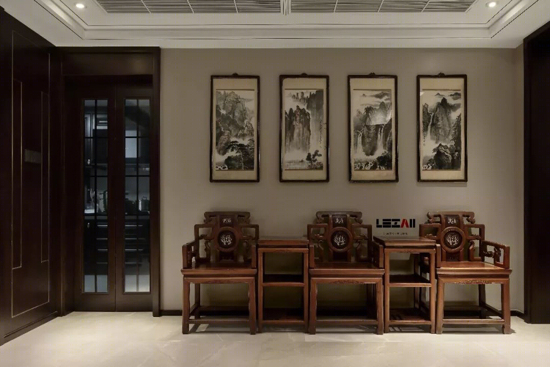 浙江慈溪水岸香榭美式&中式私人住宅设计-58