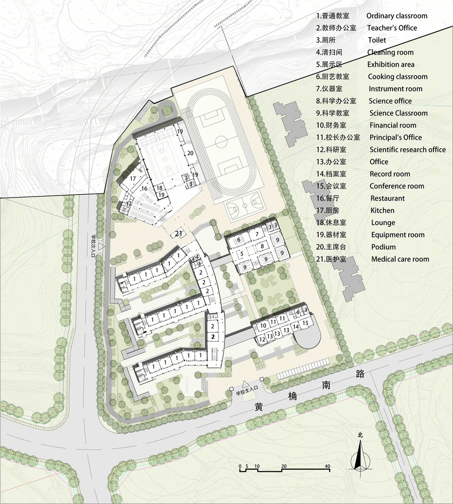 重庆两江新区人民小学——奔跑的校园建筑-67