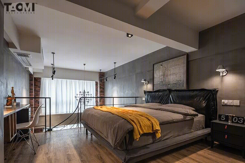 59㎡工业风Loft公寓-17