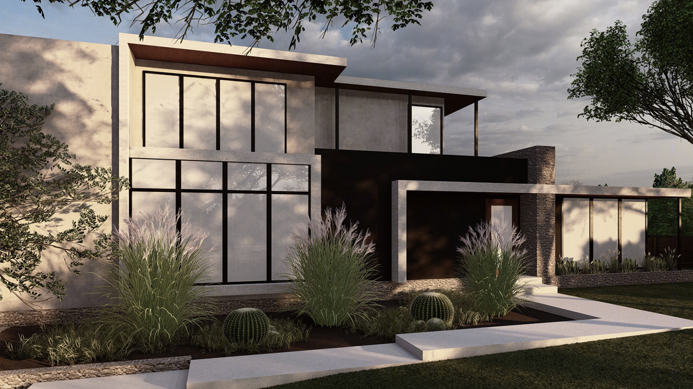 Architectural and Landscape design of modern home-4