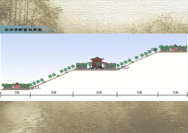 仿唐建筑风格的寺庙规划与景观设计-14