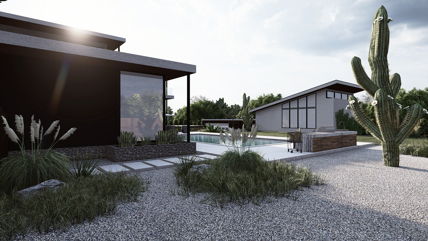 Architectural and Landscape design of modern home-5