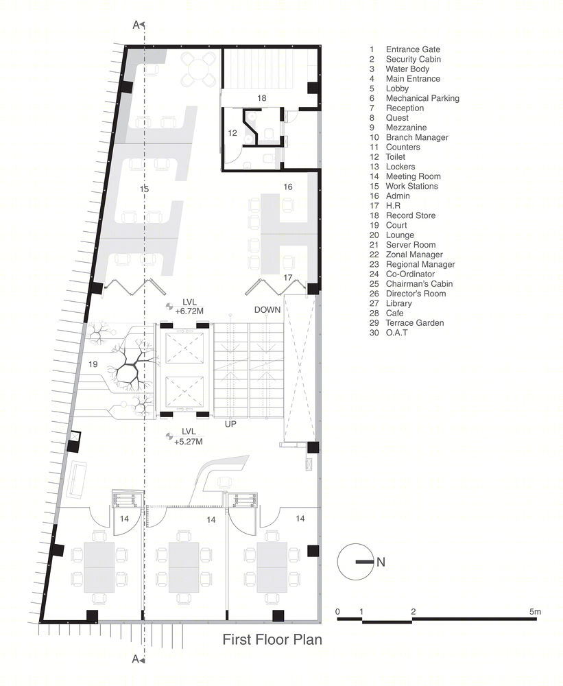 印度克曼亚提拉克多功能合作信用社丨Thirdspace Architecture Studio-43