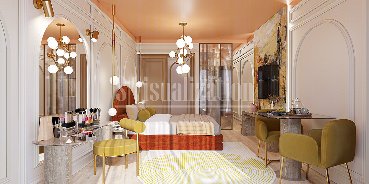 Anastasiya Gushchina丨酒店丨Germany Hotel Room Design-2