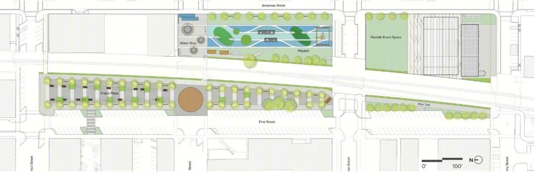 罗杰斯市中心公园丨美国丨Ross Barney Architects-30