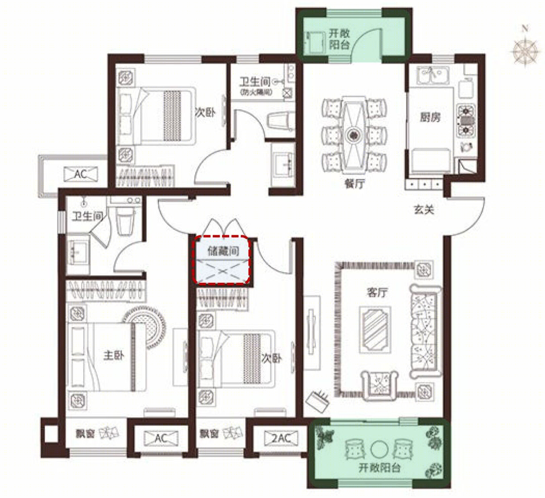 大三房户型设计探究丨搜建筑-31
