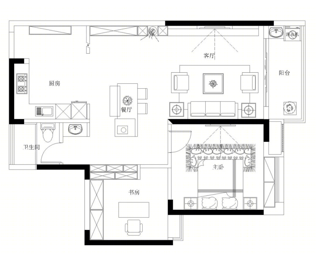 江苏淮安金地中心现代简约设计-11