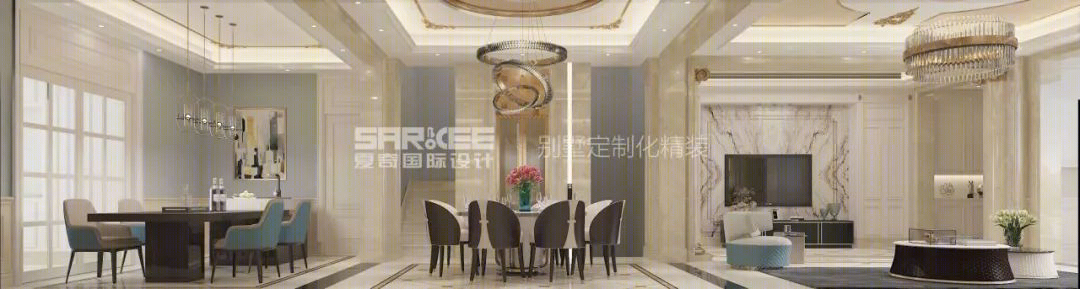 法式轻奢,优雅与温馨的别墅空间-11