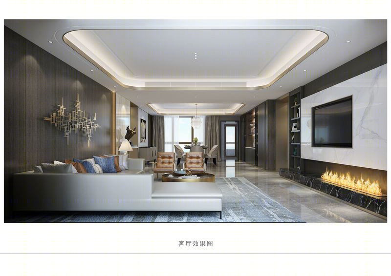 烟台天马相城豪景苑现代东方风格家居设计-5