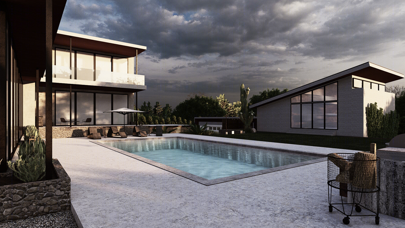 Architectural and Landscape design of modern home-8