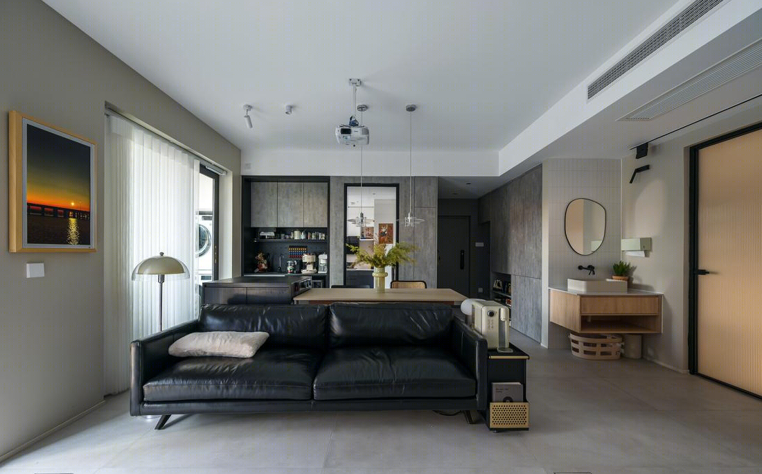 休闲宅，生活触手可及的100平现代之家-6