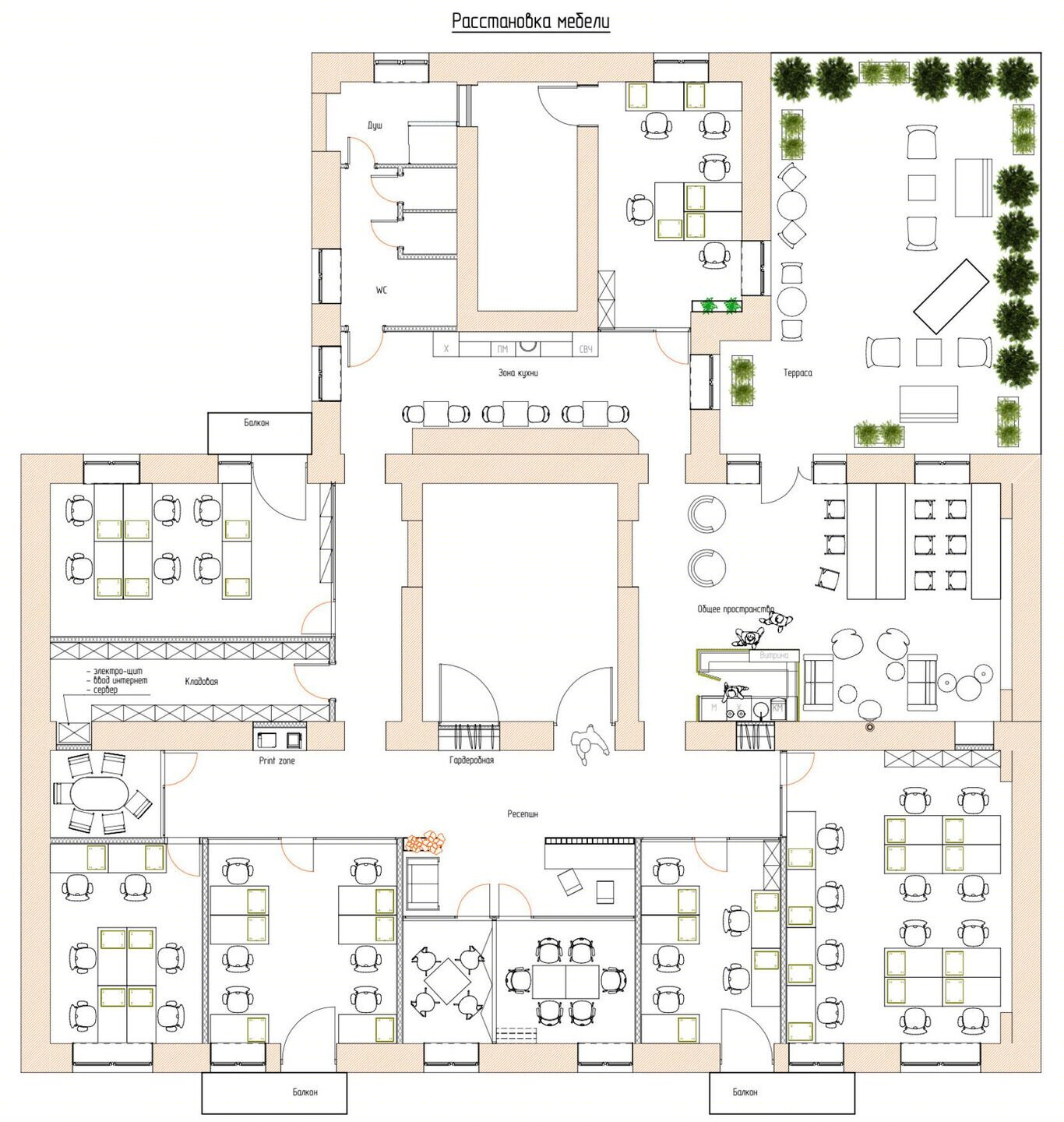 乌克兰 Foye 办公室丨乌克兰基辅丨Maya Baklan design studio-25