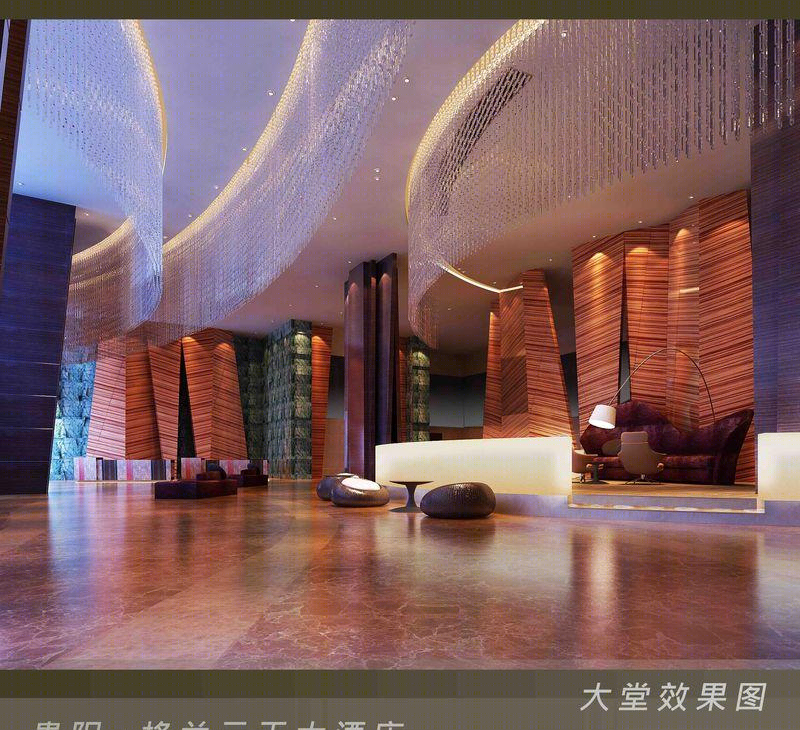 贵阳格蘭雲天国际大酒店 | 黄果树瀑布灵感设计-10
