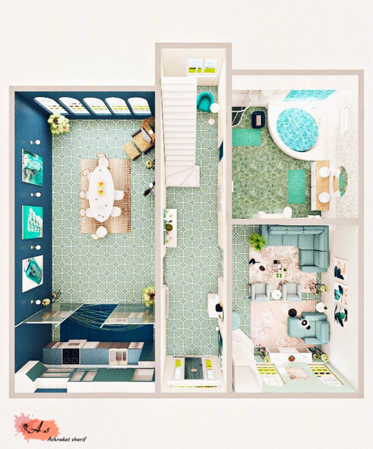 Villa project ( ground floor level )-1