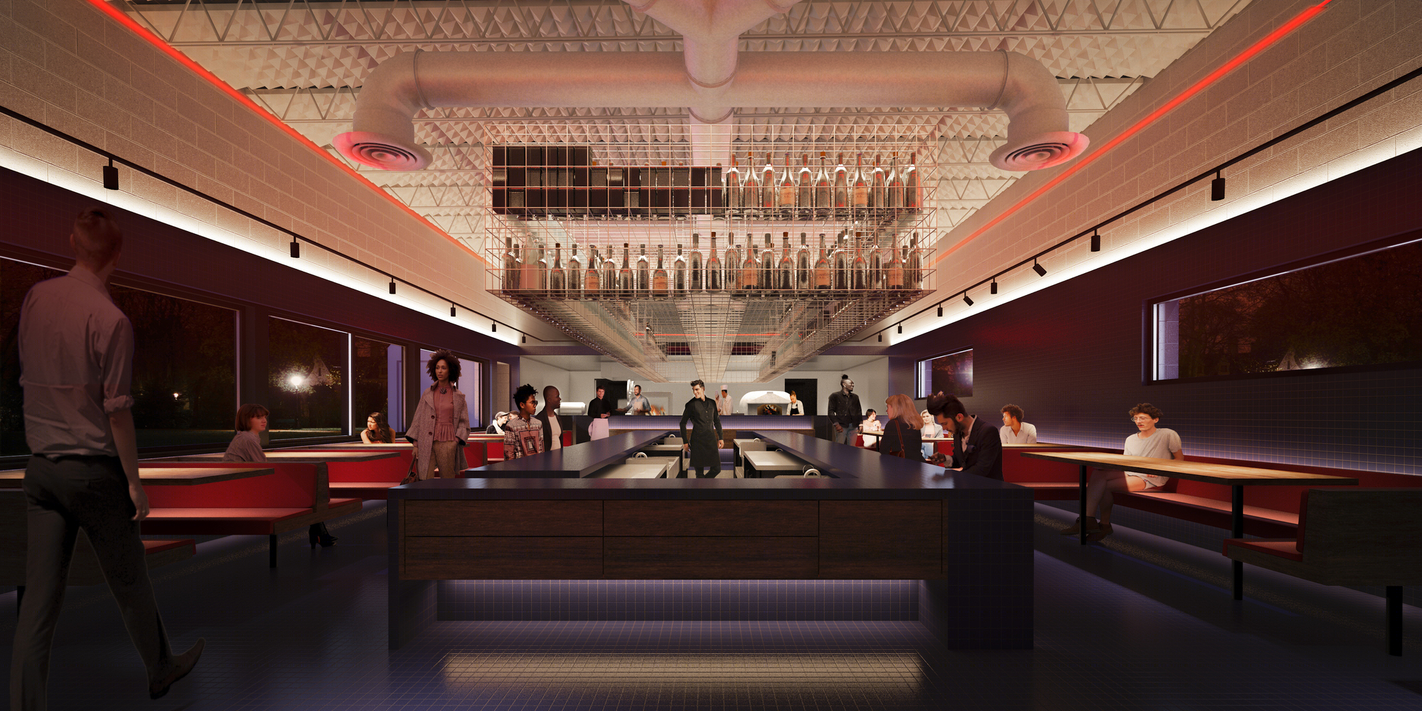 MAGNET Restaurant · 木火烹饪的魅力重构丨美国底特律丨UNDECORATED-31