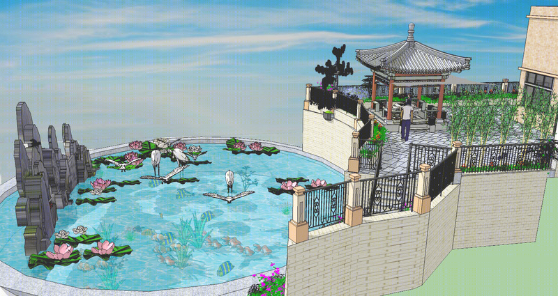 郭龙塘观湖园卓总别墅设计-18