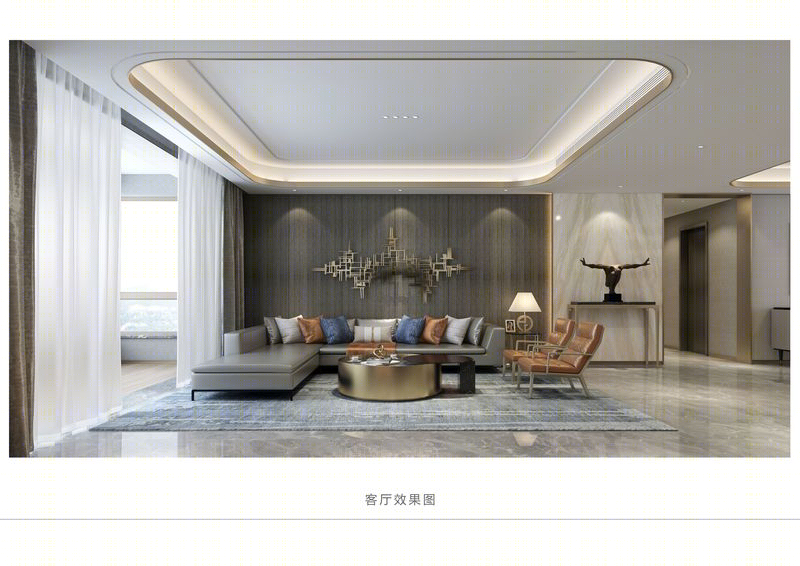 烟台天马相城豪景苑现代东方风格家居设计-9