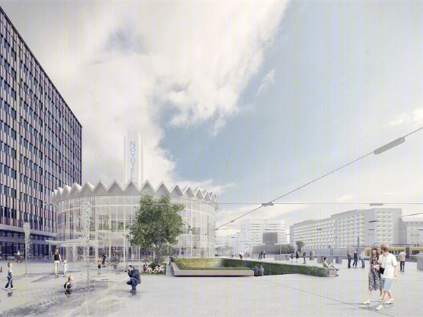 波兰华沙圆顶大厅“现代城市绿洲”设计丨GowinSiuta Studio建筑工作室-7