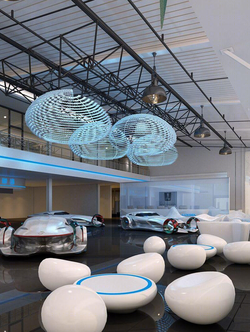 东风裕隆纳智捷沈阳华龙汽车展示空间项目-35