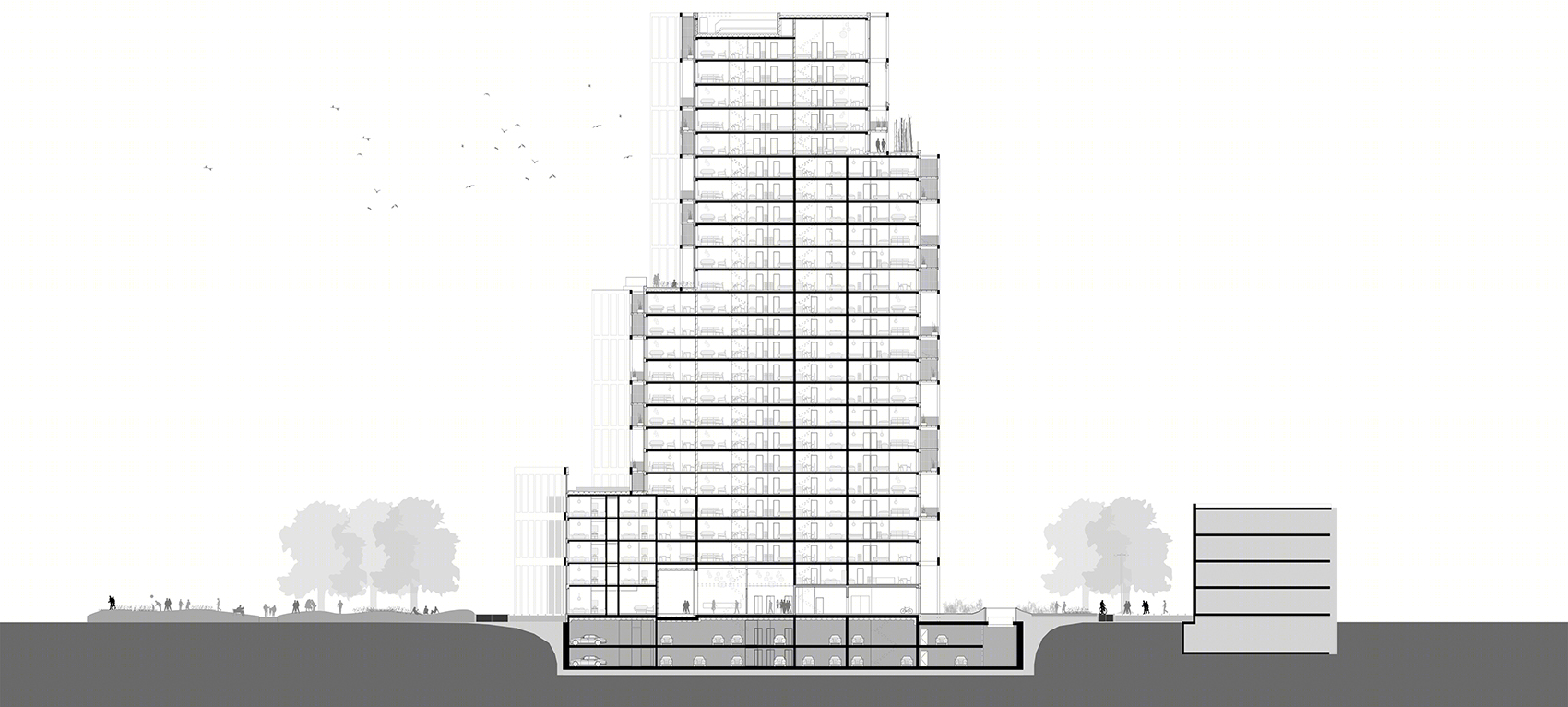 比利时安特卫普 Zuiderzicht 住宅综合体丨KCAP 与 EVR architecten-48