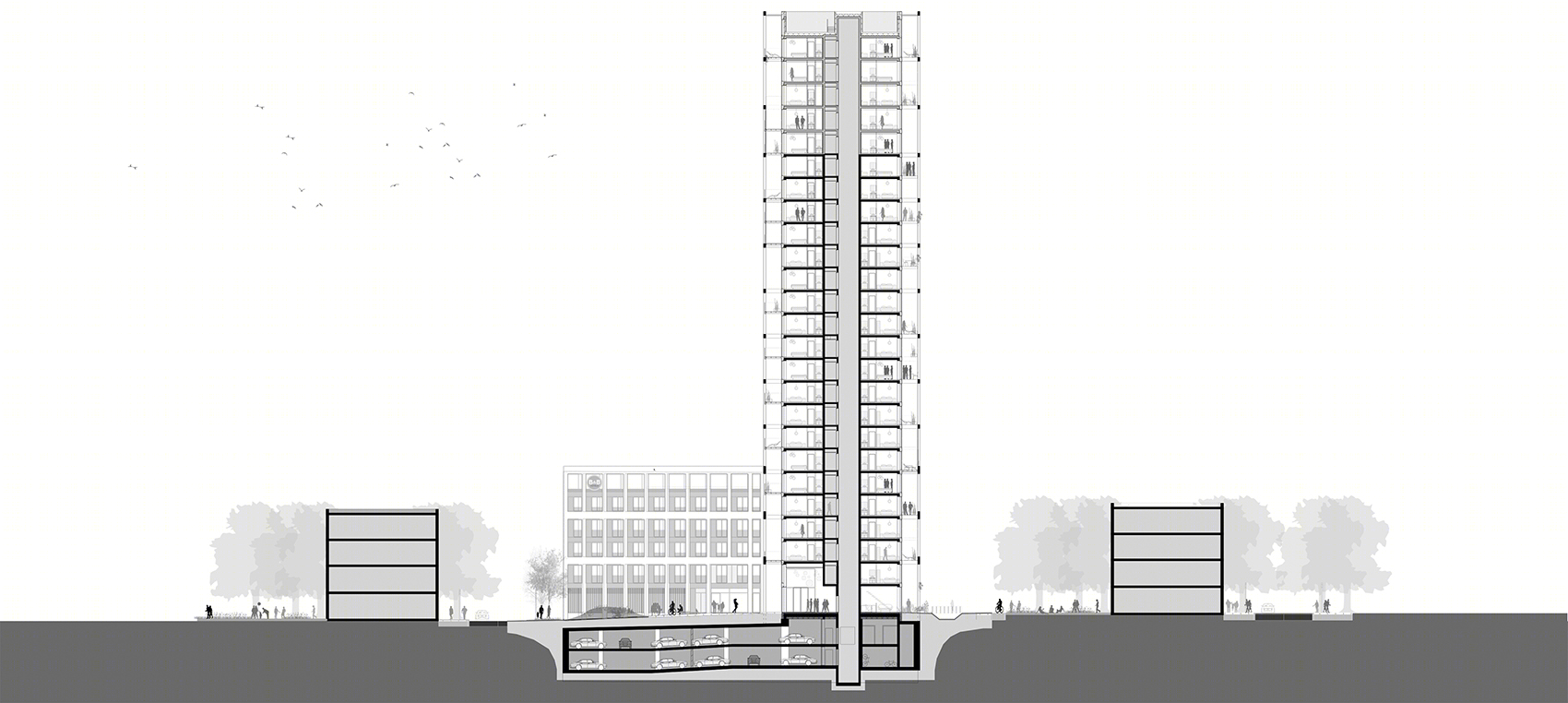比利时安特卫普 Zuiderzicht 住宅综合体丨KCAP 与 EVR architecten-50