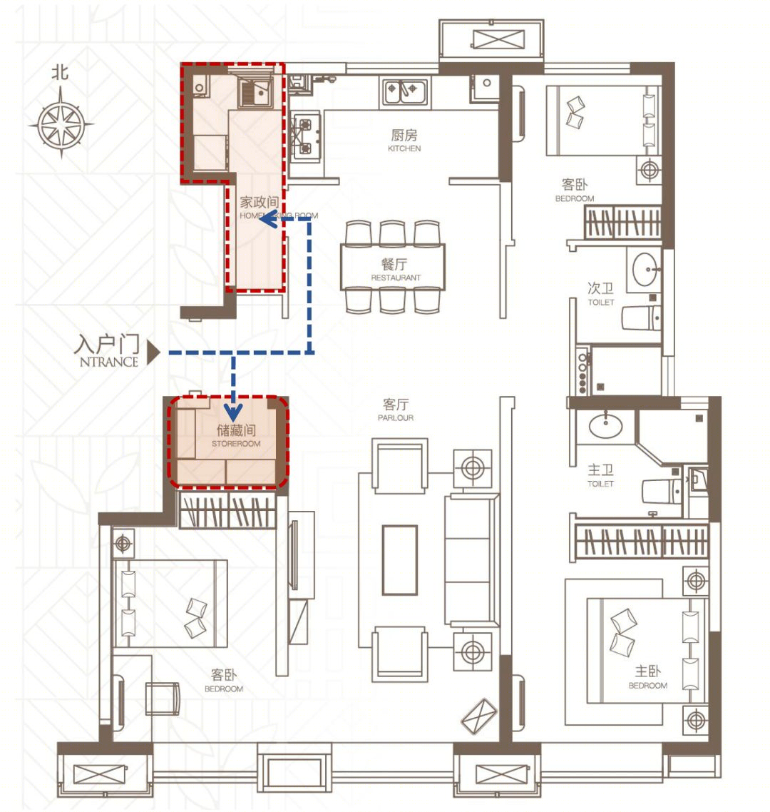 大三房户型设计探究丨搜建筑-43
