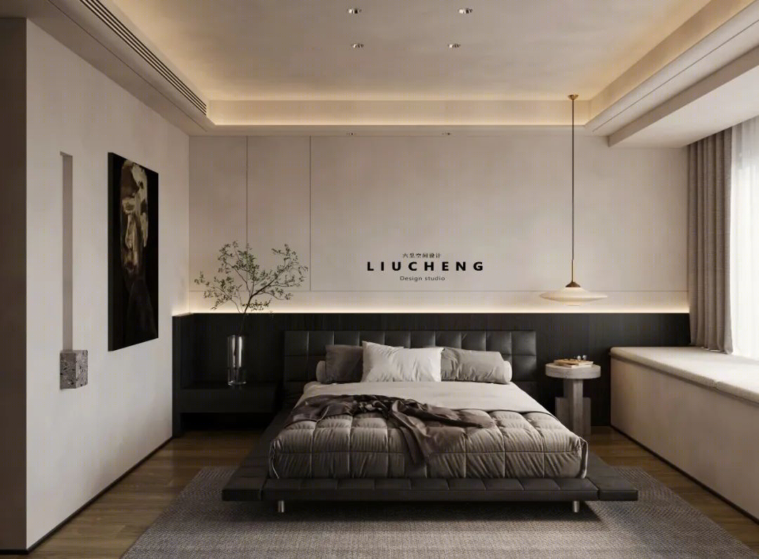 融创壹号院简约温馨婚房设计丨LIU CHENG DESIGN-34