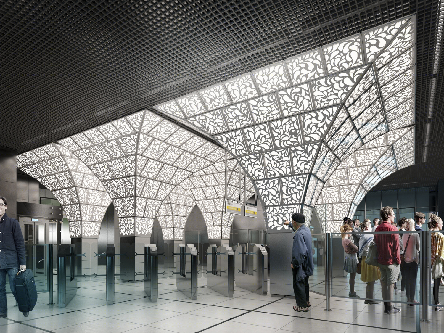 俄罗斯Novoperedelkino地铁站丨U-R-A | United Riga Architects-16