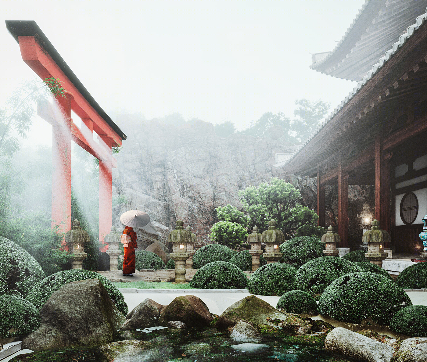 神秘花园 · 奥斯卡·帕斯特尔建筑视觉化项目-7