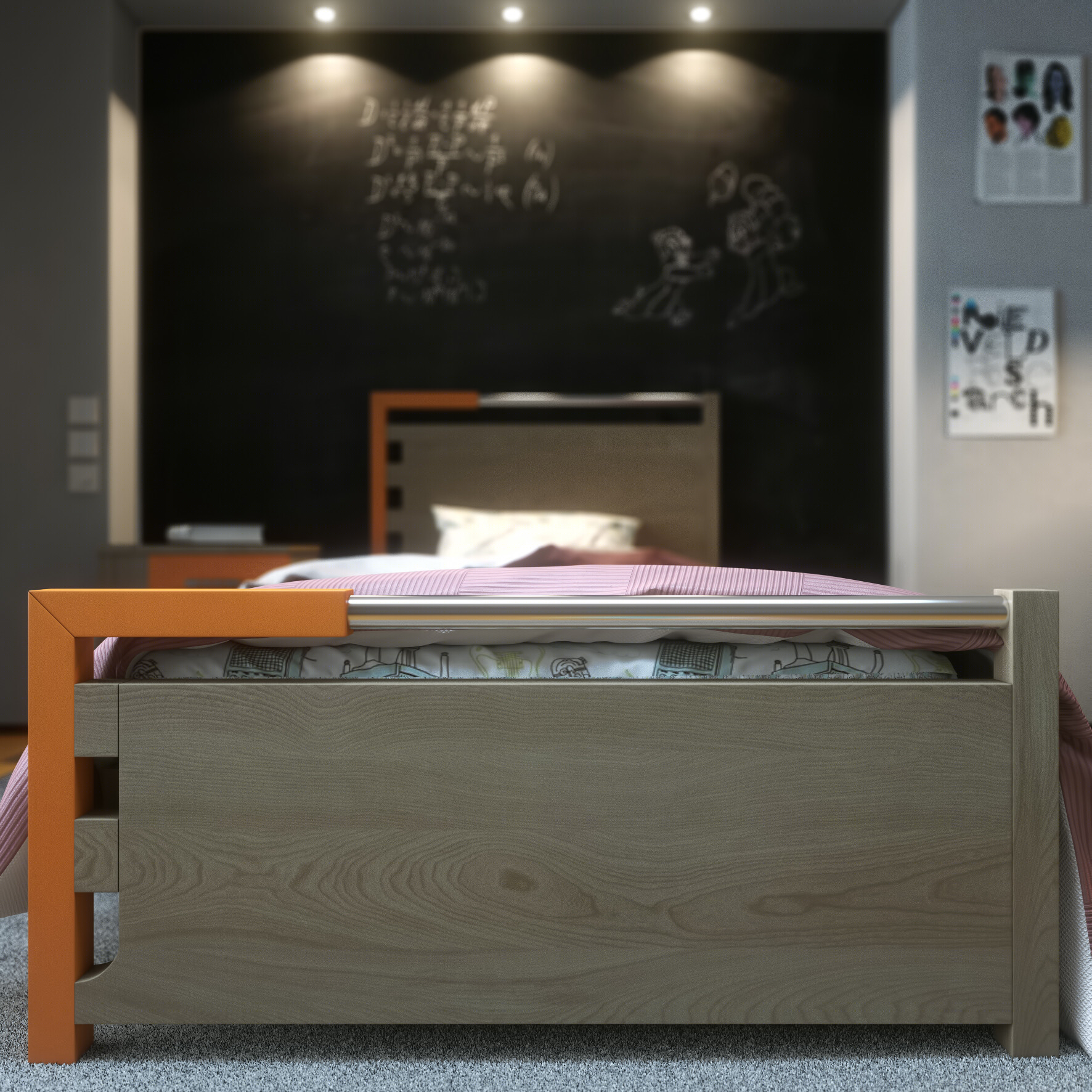 解码儿童卧室 | 学生公寓的 3D 幻境-12