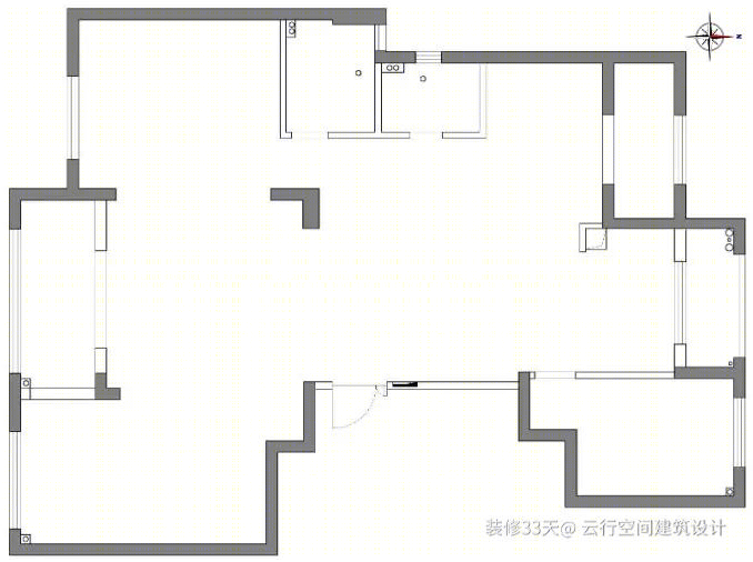 台州仙居 140 平现代简约质感四叶草户型丨中国台州丨云行空间建筑设计(南京)-3