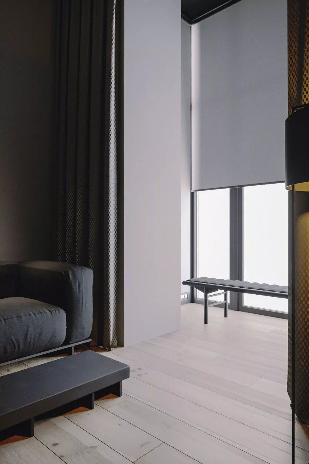 基辅高级黑 LOFT,功能主义与空间完美结合-32