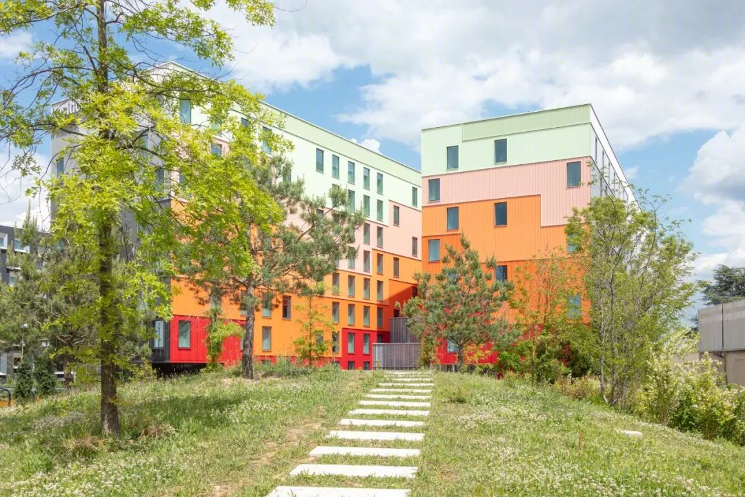 法国彩色立面酒店丨Manuelle Gautrand Architecture-33